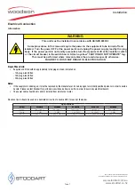 Preview for 8 page of Woodson W.FAS80 Specification, Installation And Operation Manual