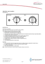 Предварительный просмотр 13 страницы Woodson W.GDT75 Specification, Installation And Operation Manual