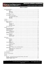 Preview for 2 page of Woodson W.GPC61SC Installation Operation & Maintenance