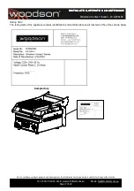 Preview for 7 page of Woodson W.GPC61SC Installation Operation & Maintenance