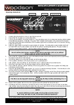 Preview for 12 page of Woodson W.GPC61SC Installation Operation & Maintenance