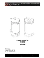 Woodson W.URN.10 Installation, Operation & Maintenance Documentation preview