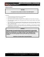 Preview for 10 page of Woodson WGPC61 Installation & Operation Manual