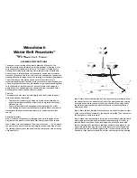 Preview for 1 page of Woodstock Chimes Woodstock Water Bell Fountain Assembly Instructions