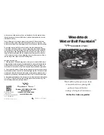 Preview for 2 page of Woodstock Chimes Woodstock Water Bell Fountain Assembly Instructions