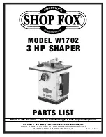 Woodstock H7308 Parts List предпросмотр