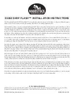 Woodstock SHOP FLASH D2258 Installation Instructions preview