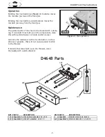 Предварительный просмотр 2 страницы Woodstock Shop fox D4648 Instruction Sheet