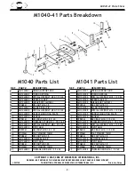 Предварительный просмотр 2 страницы Woodstock SHOP FOX M1040 Instruction Sheet