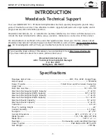 Предварительный просмотр 13 страницы Woodstock SHOP FOX M1054  insert Manual Insert