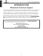 Предварительный просмотр 4 страницы Woodstock SHOP FOX M1113 Owner'S Manual