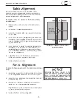 Предварительный просмотр 25 страницы Woodstock SHOP FOX M1113 Owner'S Manual