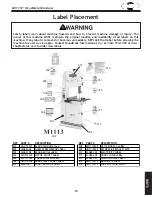 Предварительный просмотр 55 страницы Woodstock SHOP FOX M1113 Owner'S Manual