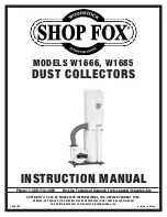 Woodstock Shop Fox W1666 Instruction Manual preview