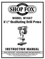 Woodstock SHOP FOX W1667 Instruction Manual preview