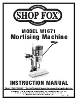 Preview for 3 page of Woodstock SHOP FOX W1671 Instruction Manual