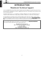 Preview for 4 page of Woodstock SHOP FOX W1808 Owner'S Manual