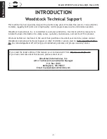 Preview for 4 page of Woodstock Shop Fox W1830 Owner'S Manual