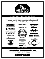 Preview for 32 page of Woodstock Shop Fox W1830 Owner'S Manual