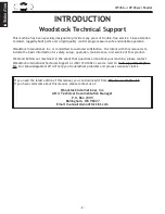 Предварительный просмотр 4 страницы Woodstock Shopfox W1766 Owner'S Manual