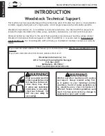 Preview for 4 page of Woodstock W1866 Owner'S Manual