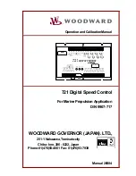 Предварительный просмотр 1 страницы Woodward 721 Operation And Calibration Manual