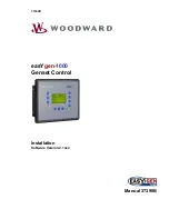 Предварительный просмотр 1 страницы Woodward easYgen-1000 Installation Manual