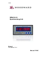 Предварительный просмотр 1 страницы Woodward SPM-D2-10 Manual