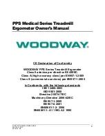 Preview for 1 page of Woodway PPS 43 Owner'S Manual