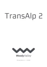 Предварительный просмотр 1 страницы Woody Valley TransAlp 2 Manual