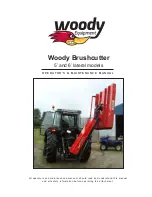 Preview for 1 page of Woody 5' lateral Brushcutter Operator And  Maintenance Manual