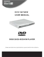 Woolworths DVD 1047UKW User Manual preview