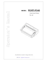 Woosim Systems Inc. PORTI-P340 Operator'S Manual preview