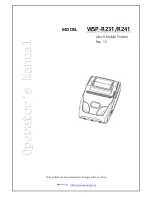 Woosim Systems WSP-R231 Operator'S Manual preview