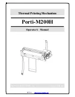 WOOSIM Porti-M200H Operator'S Manual preview