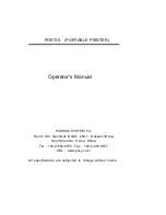 WOOSIM PORTI-S Operator'S Manual preview