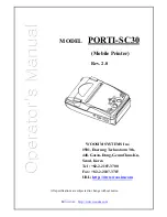 Preview for 1 page of WOOSIM PORTI-SC30 Operating Instructions Manual