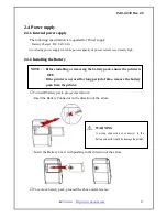 Preview for 13 page of WOOSIM PORTI-SC30 Operating Instructions Manual