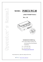 Preview for 1 page of WOOSIM PORTI-WC40 Manual