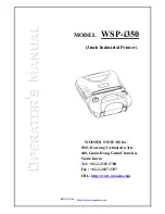 WOOSIM WSP-i350 Operator'S Manual preview