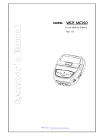 WOOSIM WSP-MC350 Operator'S Manual preview