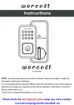 Предварительный просмотр 1 страницы worcest B0200 Instructions Manual