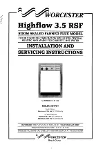 Preview for 1 page of Worcester Bosch Highflow 3.5 RSF Installation And Servicing Instructions