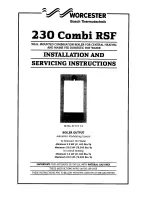 Worcester 230 Combi RSF Installation And Servicing Instrucnions preview