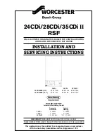 Preview for 1 page of Worcester 24CDi Installation And Servicing Instructions