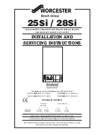 Worcester 28Si Installation And Servicing Instructions preview