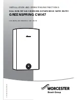 Worcester GREENSPRING CWi47 Installation And Operating Instructions Manual предпросмотр