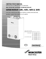 Preview for 1 page of Worcester Greenstar 12Ri Instruction Manual