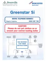 Worcester GREENSTAR 25Si User Instructions preview