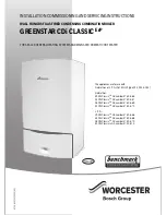 Preview for 1 page of Worcester GREENSTAR 29CDi Classic ErP Installation, Commissioning And Servicing Instructions